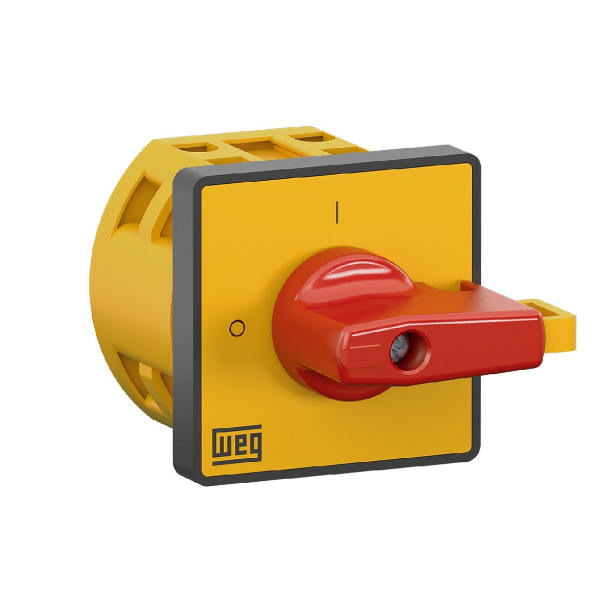 Chave Seccionadora Lig/Desliga Sob Carga 3 Polos 12A Topo Manopla Vermelho/Amarelo MSW12P-3H - WEG