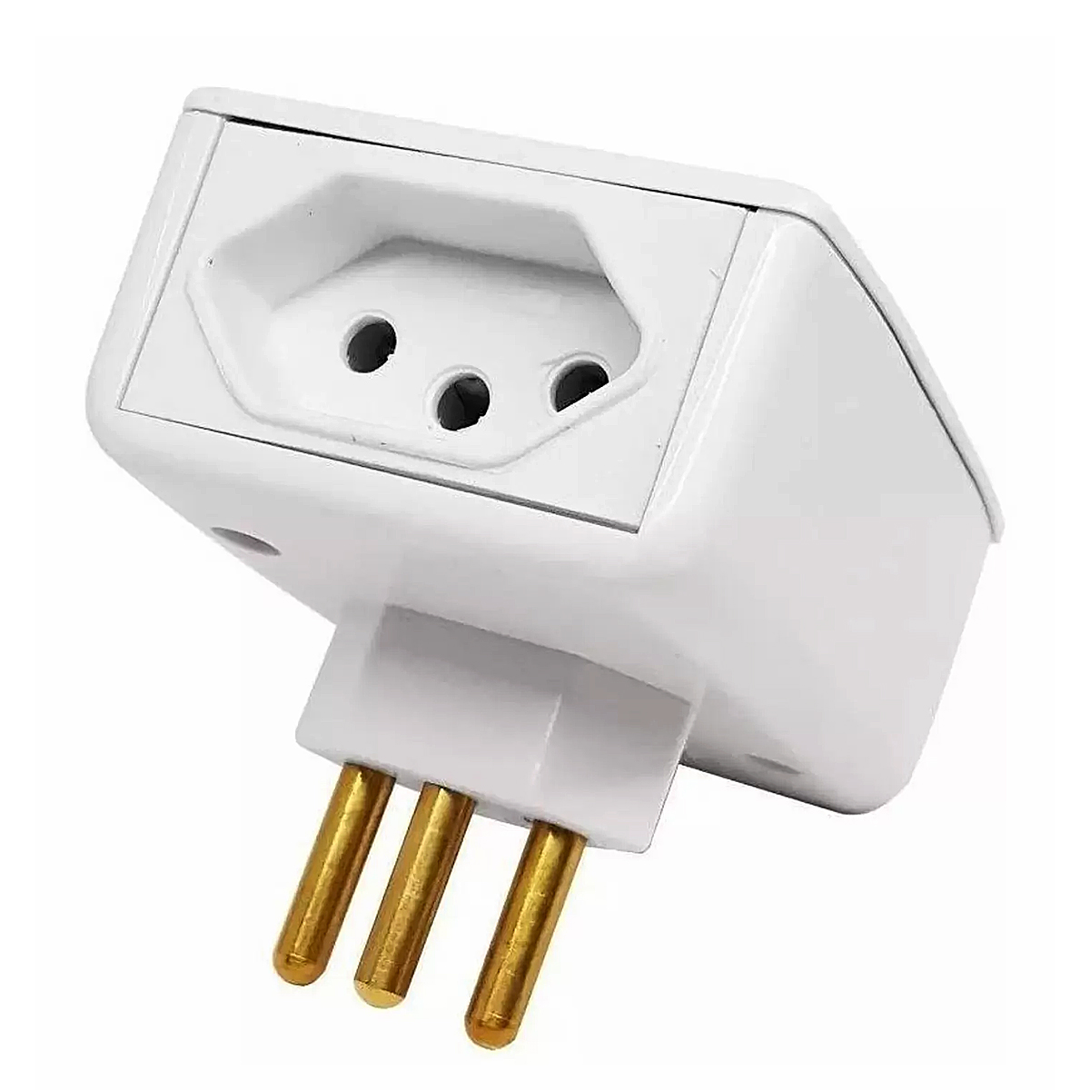 Adaptador Protetor Raio Para Eletrodomésticos Eletrônicos 127V 10A Com 2 Tomadas - Pw