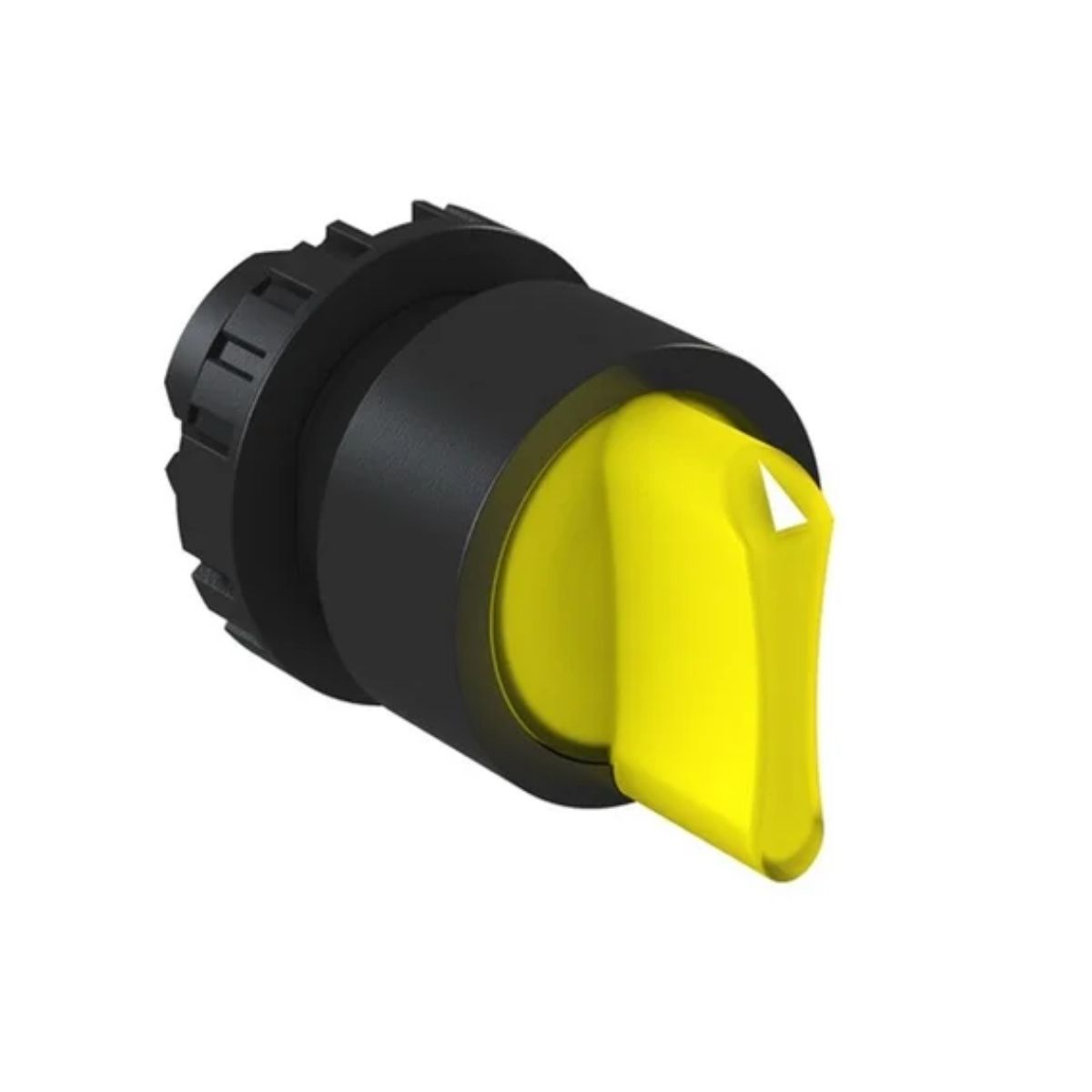Frontal Comutador Knob Curto Iluminado 2 Posição Fixa 90G 22Mm Plástico Amarelo - Weg