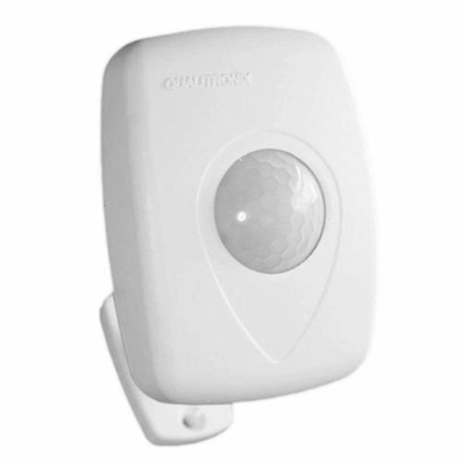 Sensor Presença Com Fotocélula Sobrepor Parede Bivolt Alcance 10 Metros Branco - Qualitronix