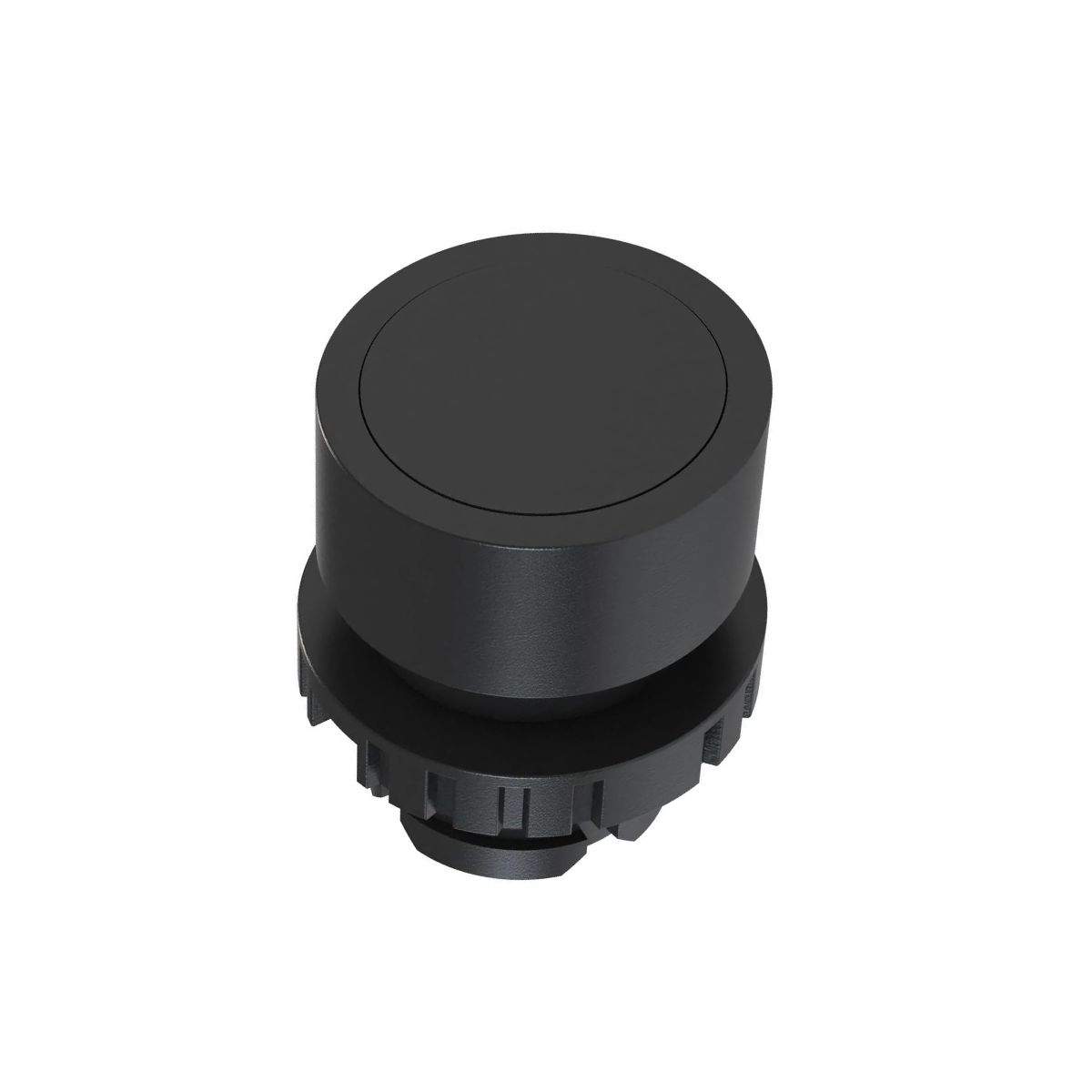 Botão Comando Pulsador Faceado Redondo 22 mm Plástico Preto 1Na - Weg