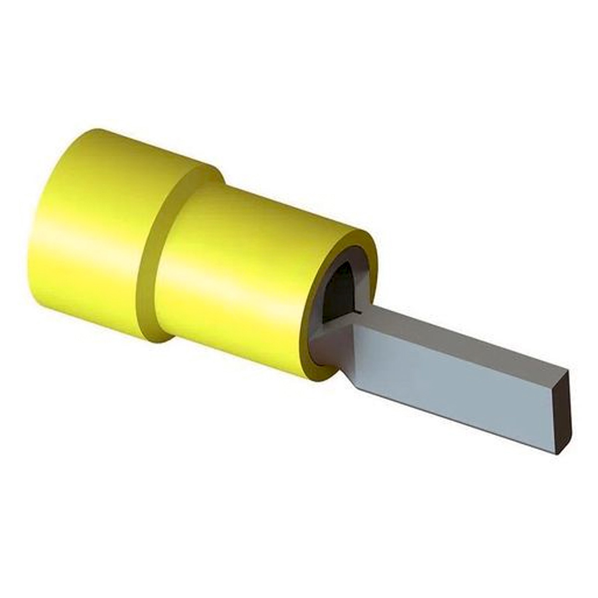 Terminal Pino Tubular 25Mm Pre-Isolado Amarela 1152 Intelli