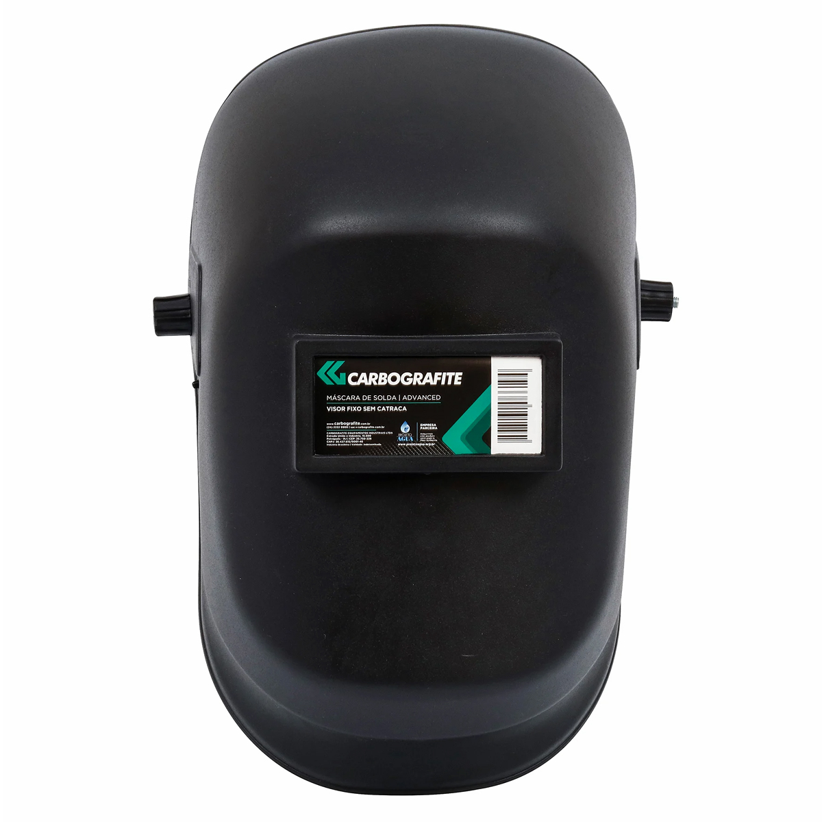 Máscara Segurança Solda Advanced Visor Fixo Sem Catraca Ca 15083 Preto - Carbografite