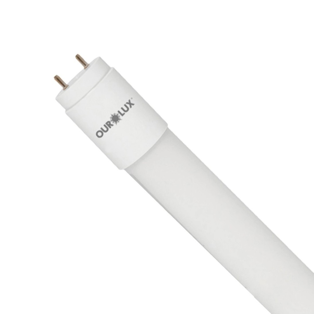 Lâmpada Led Tubular T8 9W Bivolt G13 6500K Luz Branca 600Mm - Ourolux