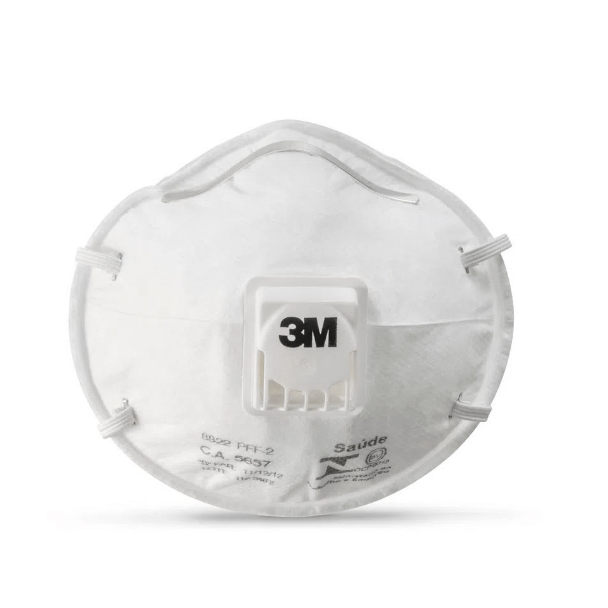 Respirador Descartável Concha Pff-2 Branco Ajuste Septal Ca-5657 Linha Concha - 3M Do Brasil