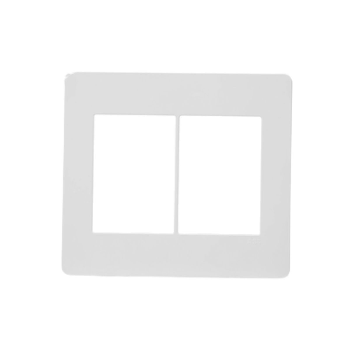 Placa Acabamento 4X4 (6 Mod) 3+3 Postos Branco Unno - Abb