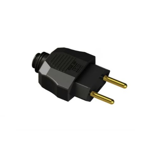 Plug Macho 10A Axial Com Prensa Cabo Preto - WEG