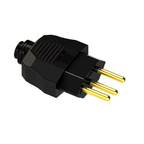 Plug Macho 10A Axial Com Prensa Cabo Preto - WEG
