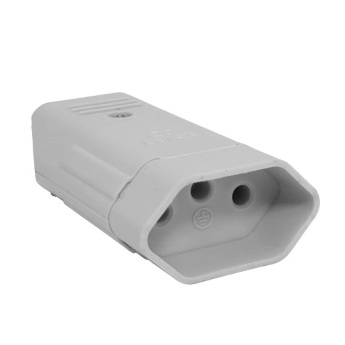 Plug Fêmea 10A 250V Cinza Axial Com Prensa Cabo 13303216 - WEG