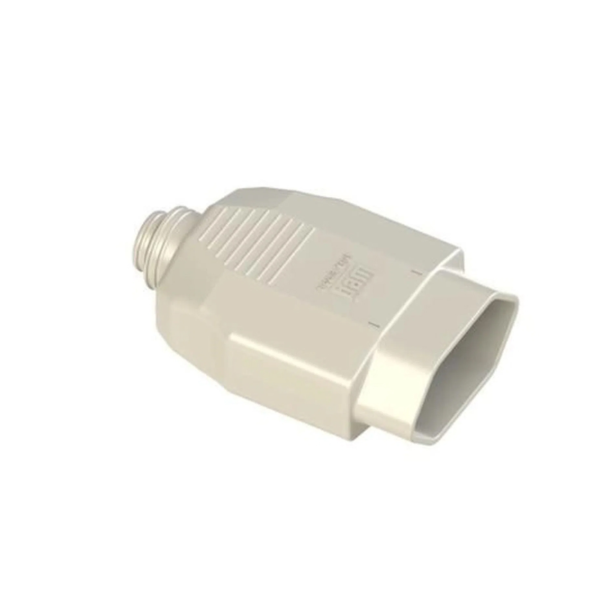 Plug Fêmea 20A 250V Branco Axial Com Prensa Cabo 13303227 - WEG