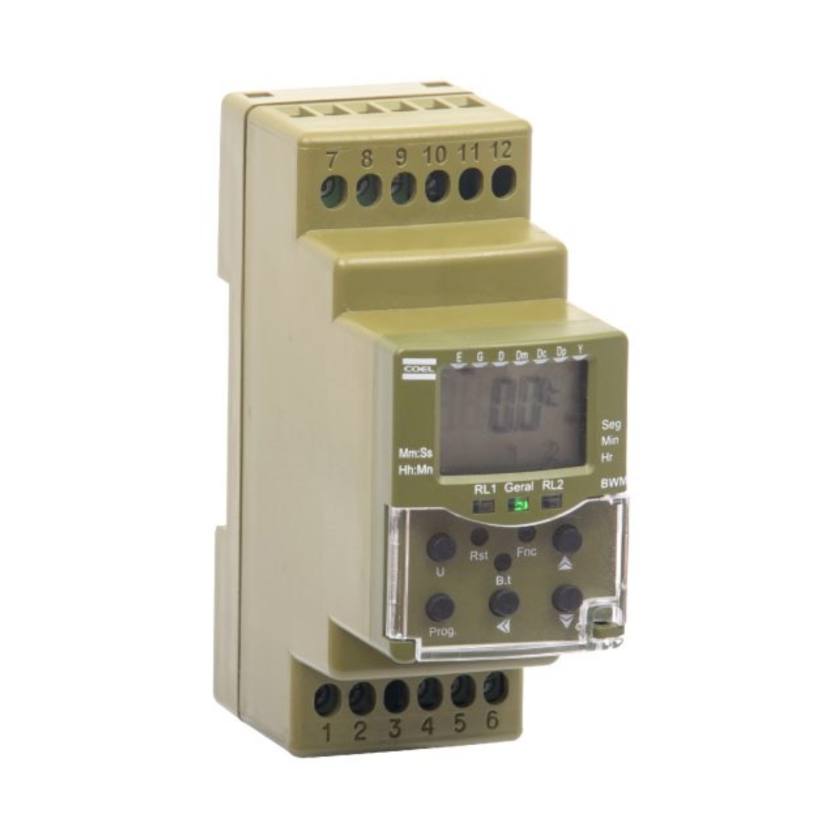 Rele Temporizador Digital Multifunção Multiescala 2 Spdt (2Naf) 100-240Vca/Cc - Coel