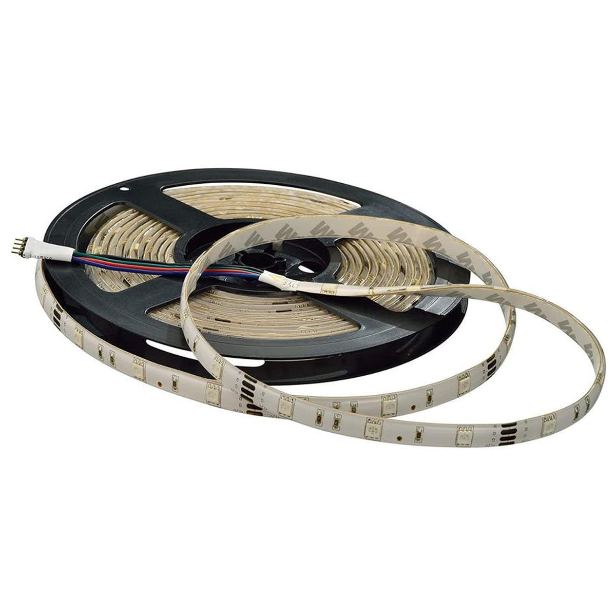 Fita De Led LED 3528 4,8W/M 12V Luz Amarela 3000K Rolo Com 5 Metros - Gaya