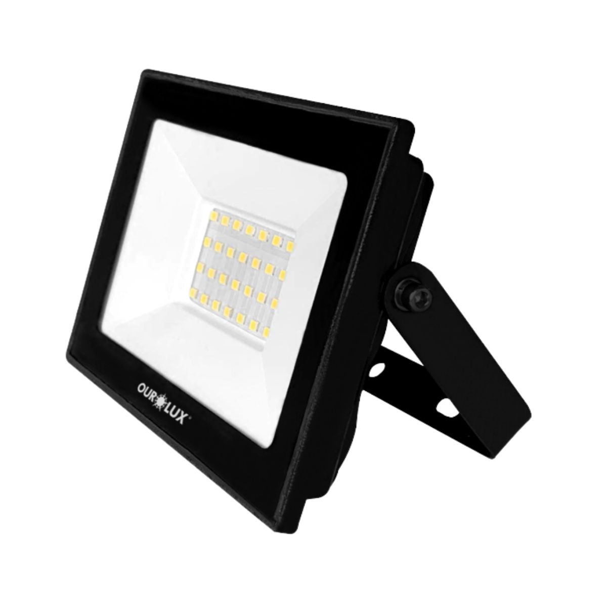 Projetor Superled Slim 30W Bivolt Preto - Ourolux