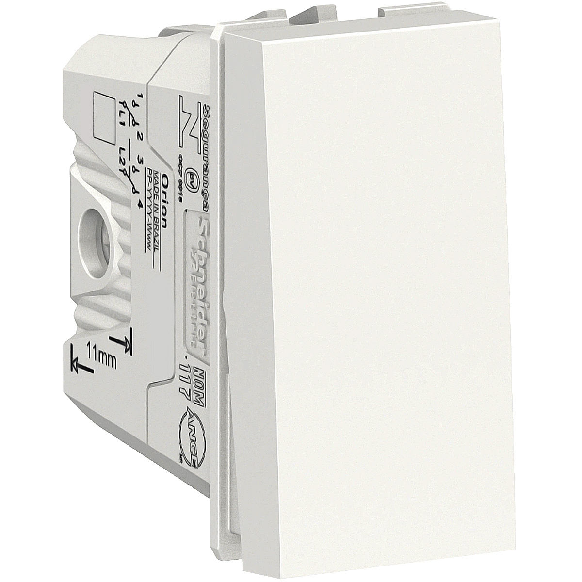 Módulo Interruptor Bipolar Paralelo 10A Orion Branco - Schneider Electric