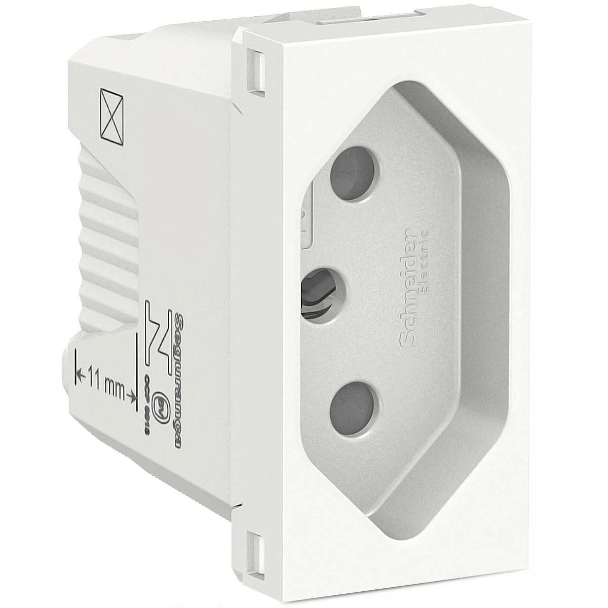 Módulo Tomada 10A Orion Branco - Schneider Electric