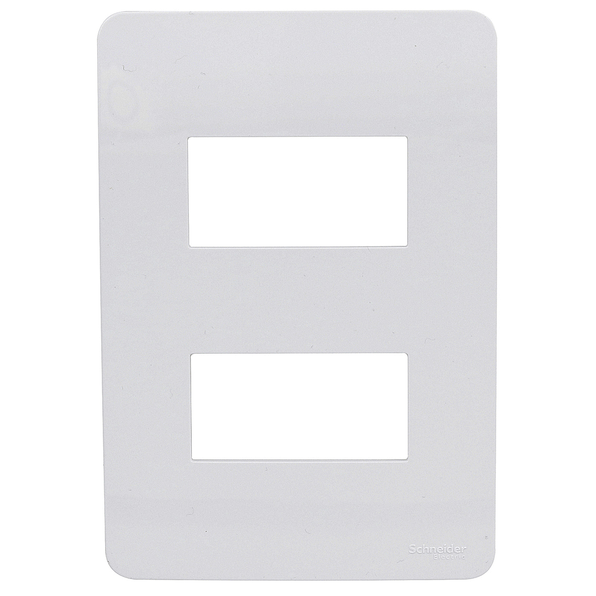 Placa Acabamento 2 Postos Horizontal 4X2 Orion Branco - Schneider Electric