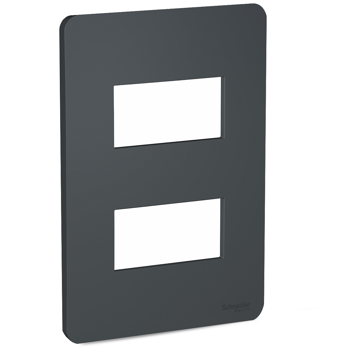 Placa Acabamento 2 Postos Horizontal 4X2 Orion Stellar Black - Schneider Electric