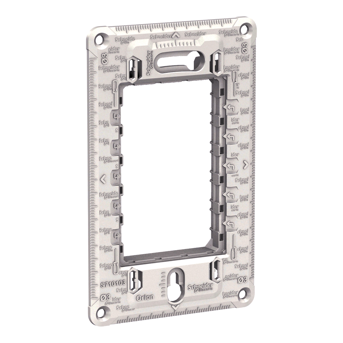 Suporte 3 Postos Horizontal 4X2 Orion Branco - Schneider Electric