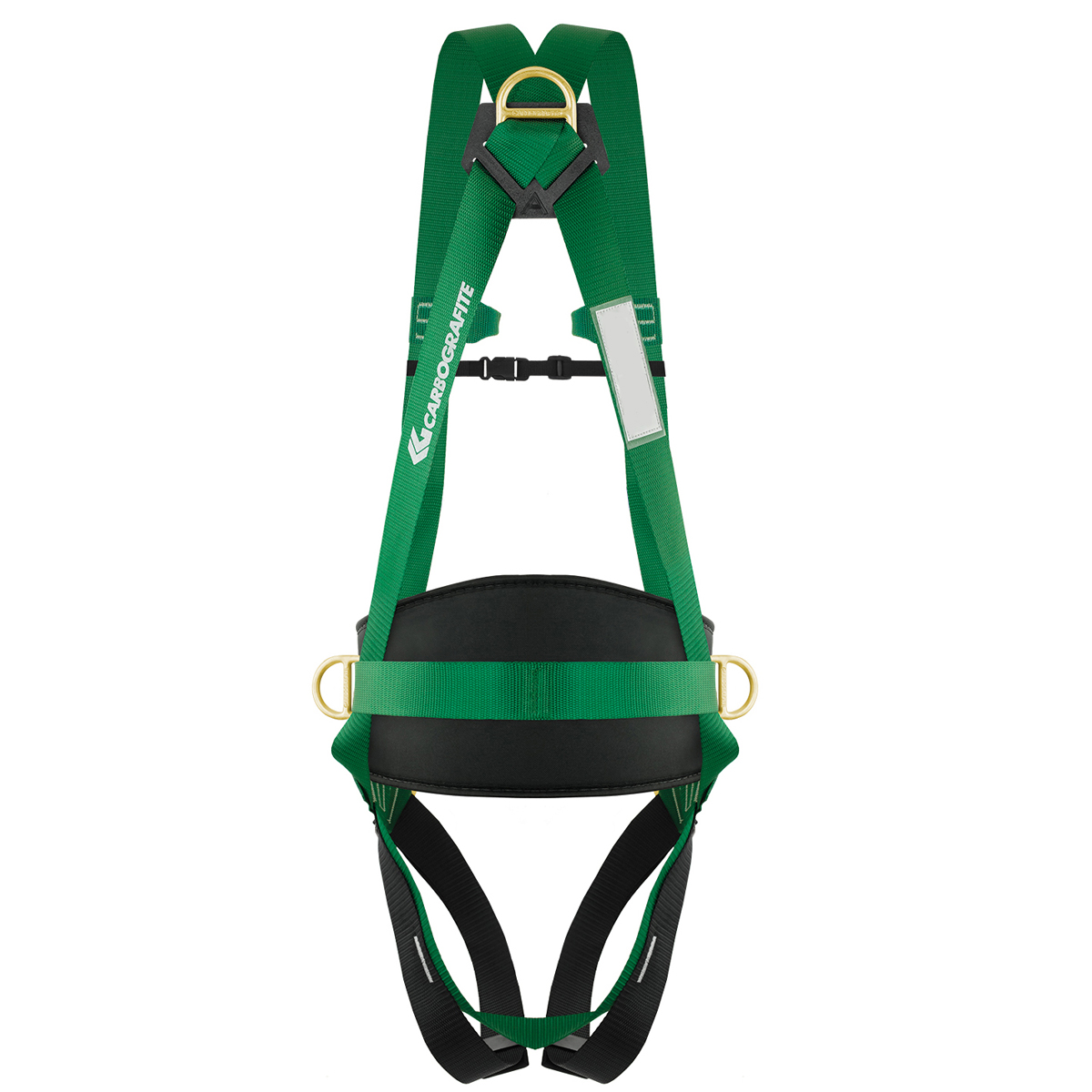 Cinto Segurança Paraquedista Poliéster Verde Bicromatizado Tamanho 2 - Carbografite