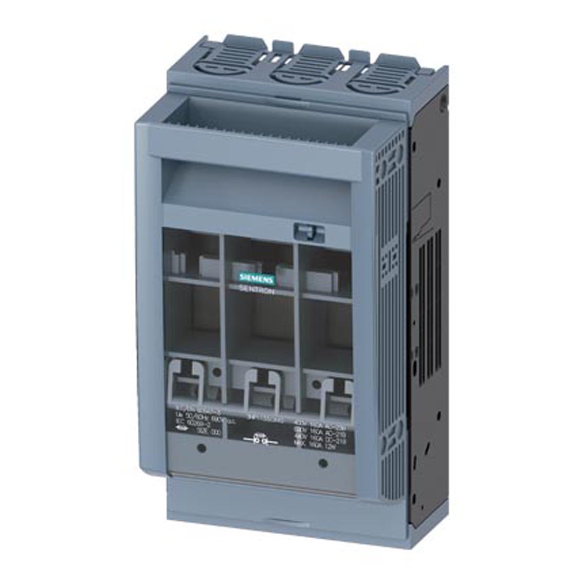 Chave Seccionadora Liga/Desliga Sobre Carga Tripolar 160A Fusível Nh00 Trilho 3NP11331CA10 - Siemens