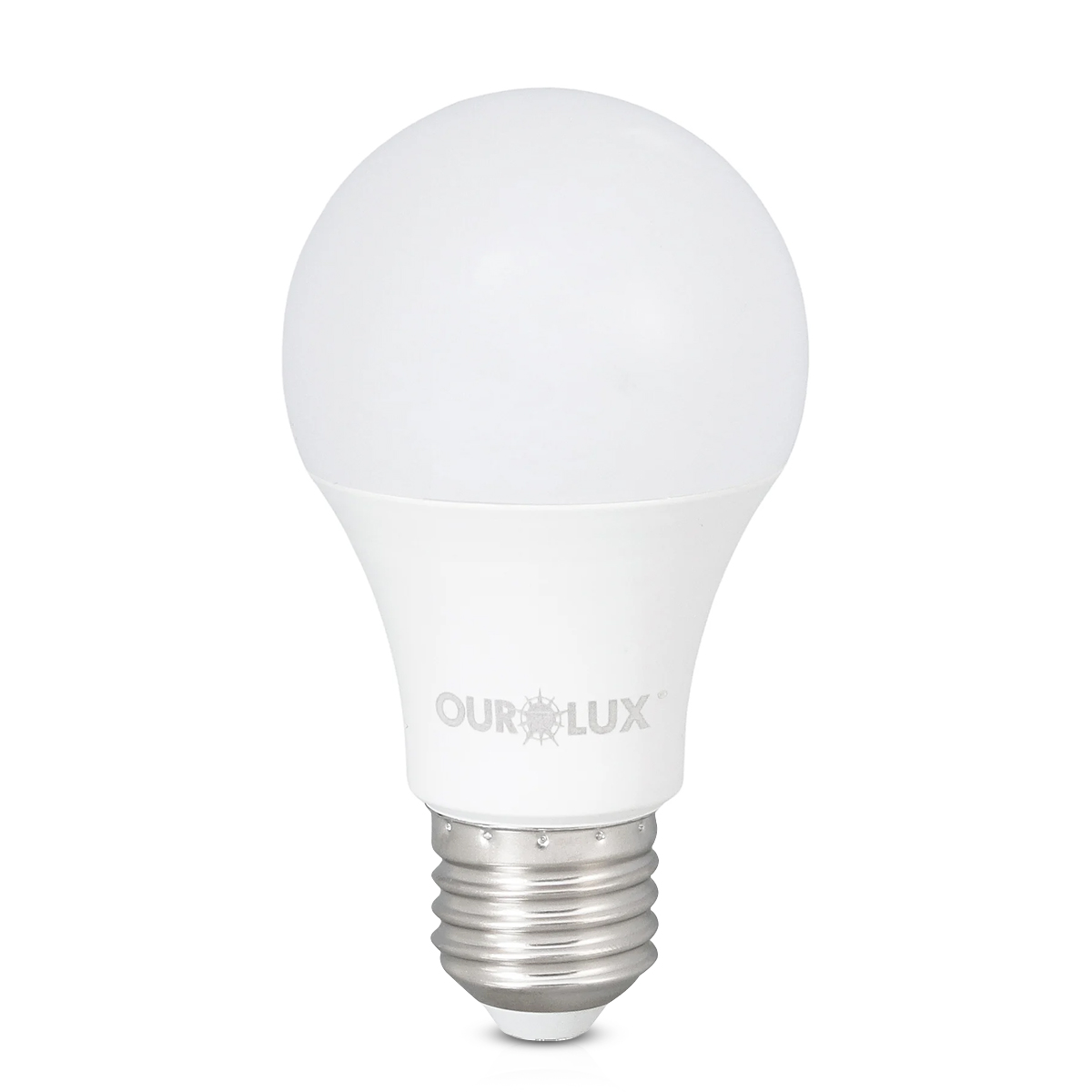 Lâmpada Led Bulbo A65 12W Bivolt E27 6500K Luz Branca - Ourolux