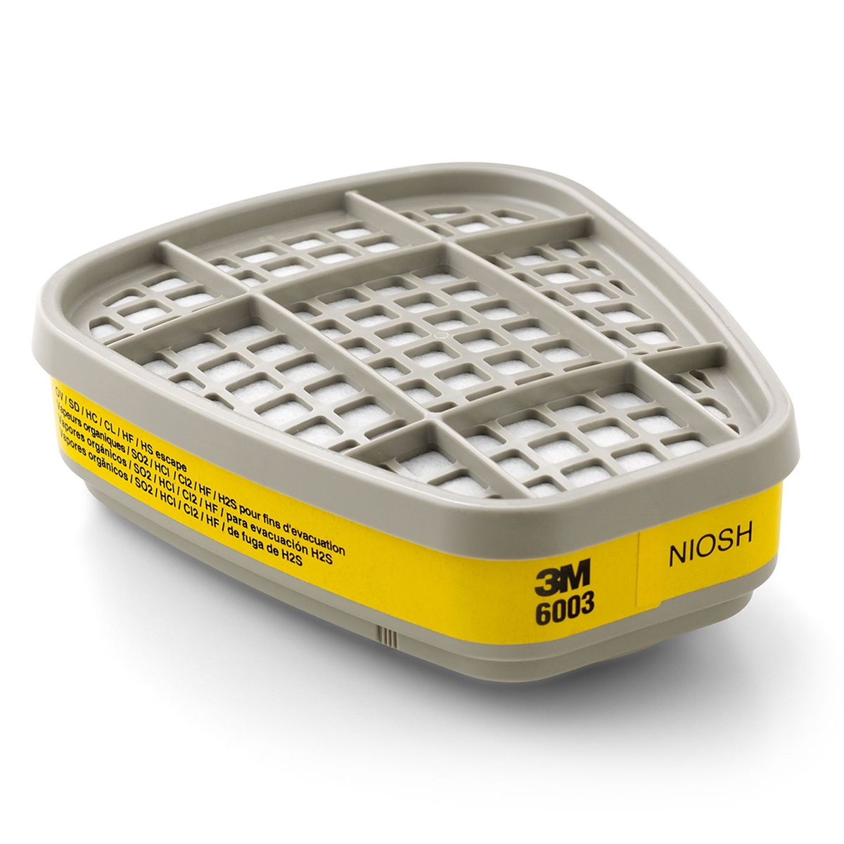 Cartucho Químico Respirador Série 6000 Dourado Classe 1 Multigases 6006 - 3M Do Brasil
