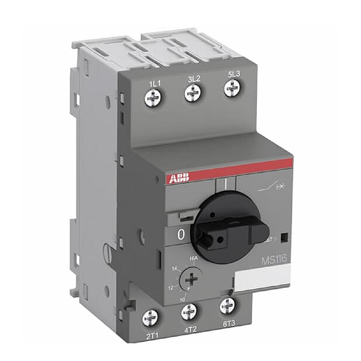 Disjuntor Motor Tripolar 0,1-0,16A 100Ka 400V MS116-0,16 - ABB