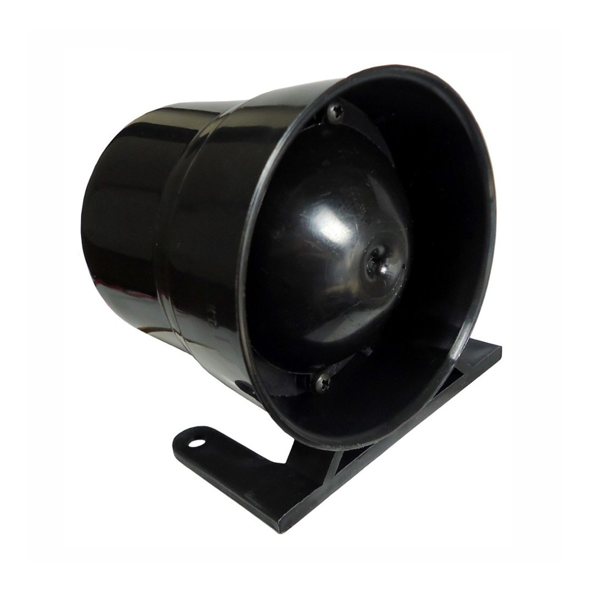 Sirene Elétrica Base Fixa Bitonal 24V 115Db 0,3A Preto 4024 - Dni