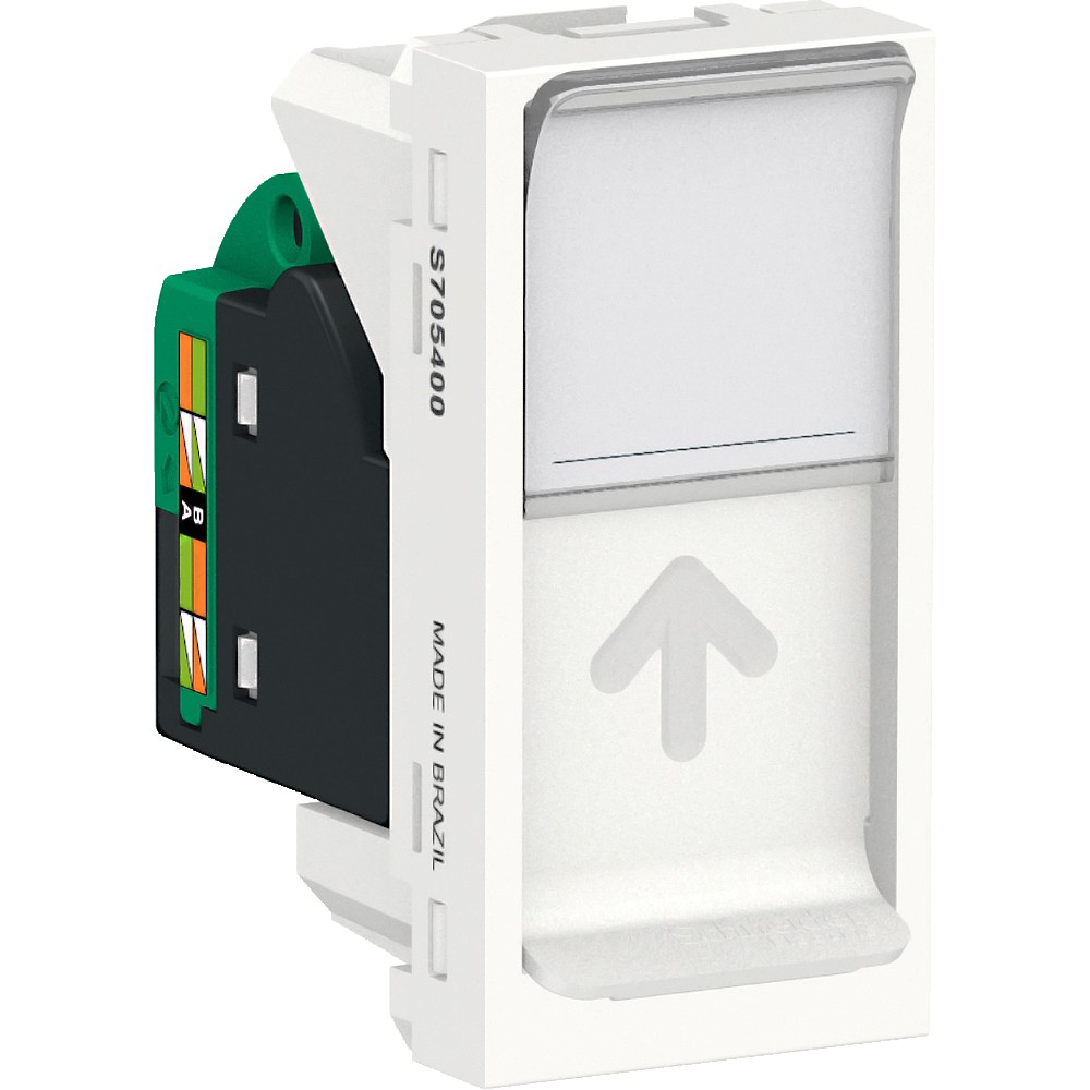 Módulo Tomada Rede RJ45 Cat5E Orion Branco - Schneider Electric