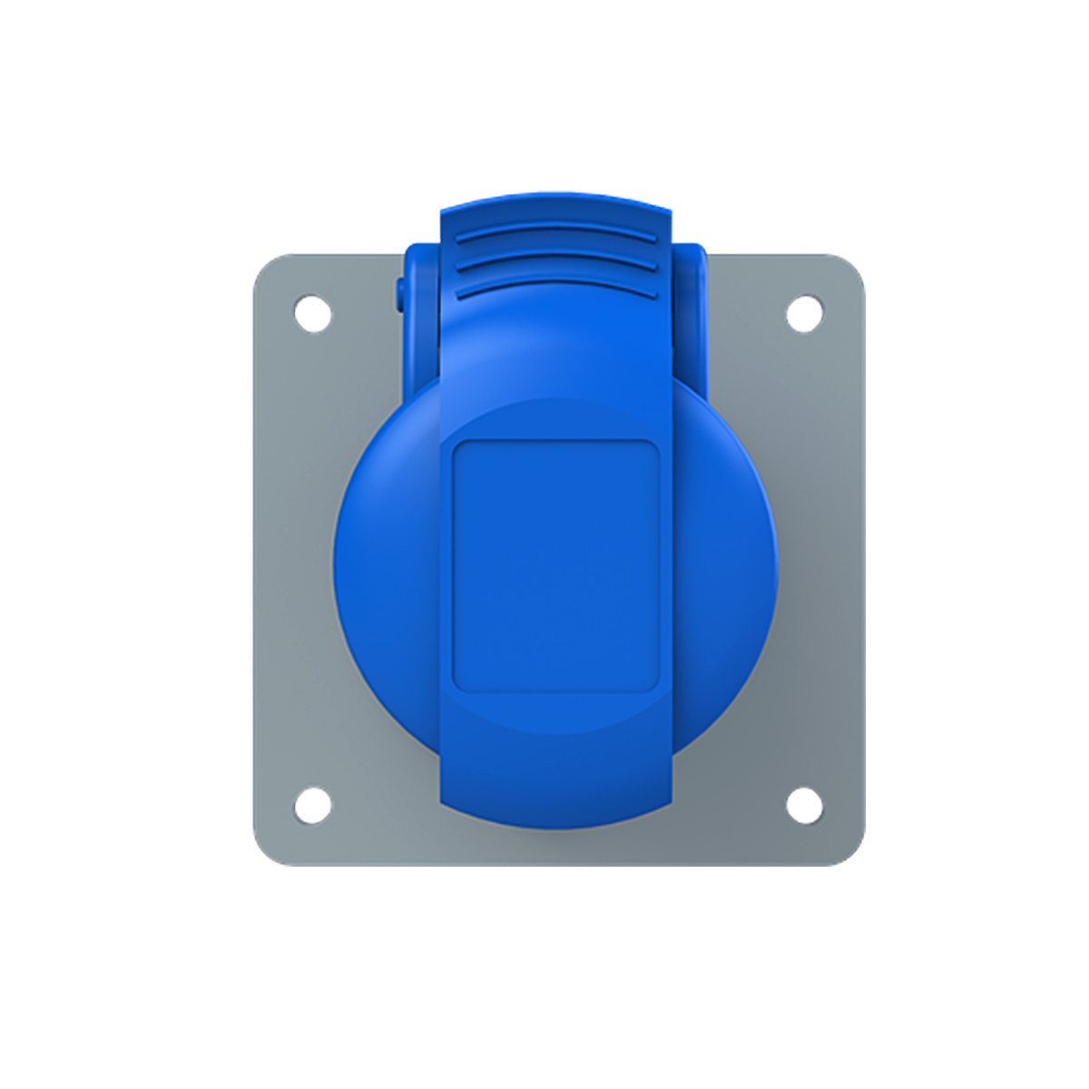 Tomada Industrial Fêmea Embutir 2P+T 16A 220/240V 6H Azul 216RU6 - ABB