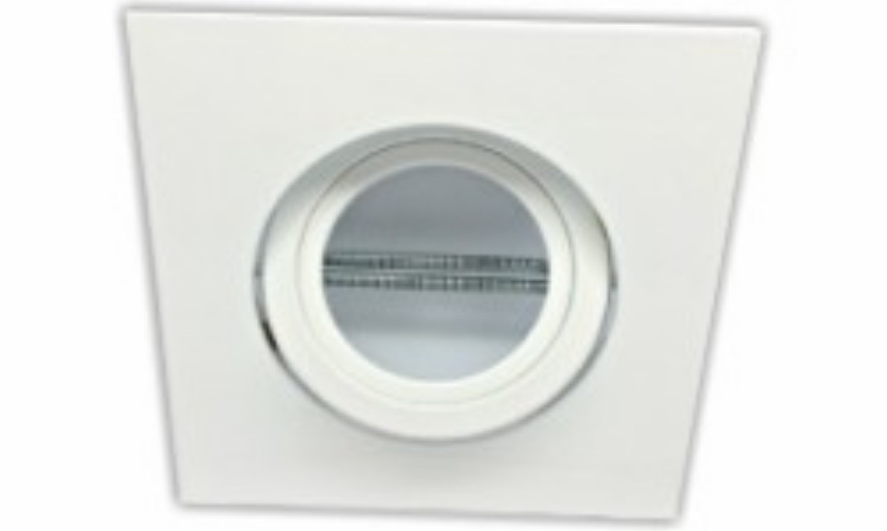 Luminária Spot Embutir Quadrado Branco Para Lâmpada Par20 50W E27 - Interlight