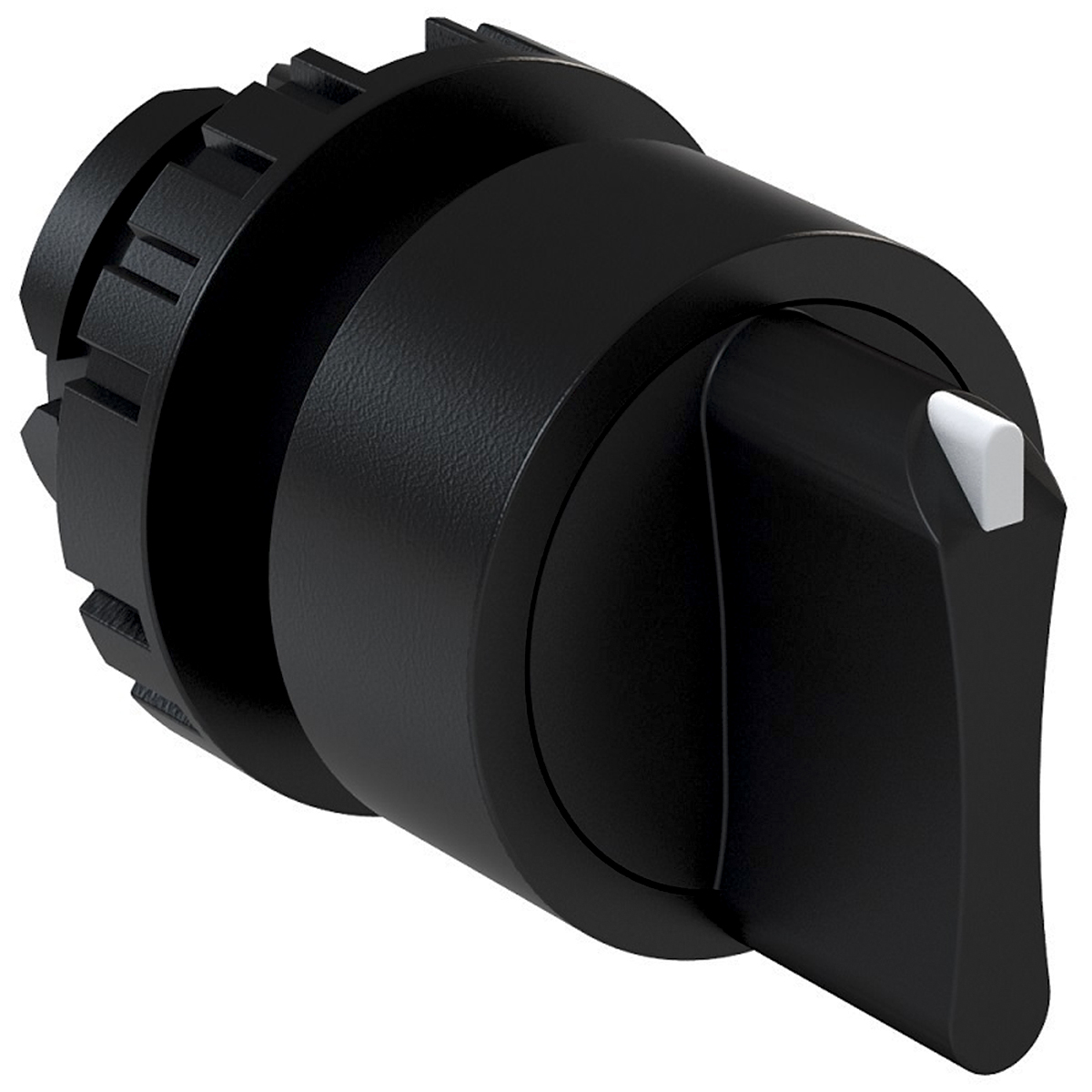 Comutador Frontal Knob Comando 2 Posições 22mm Preto Csw-Ck2F90Wwh Weg