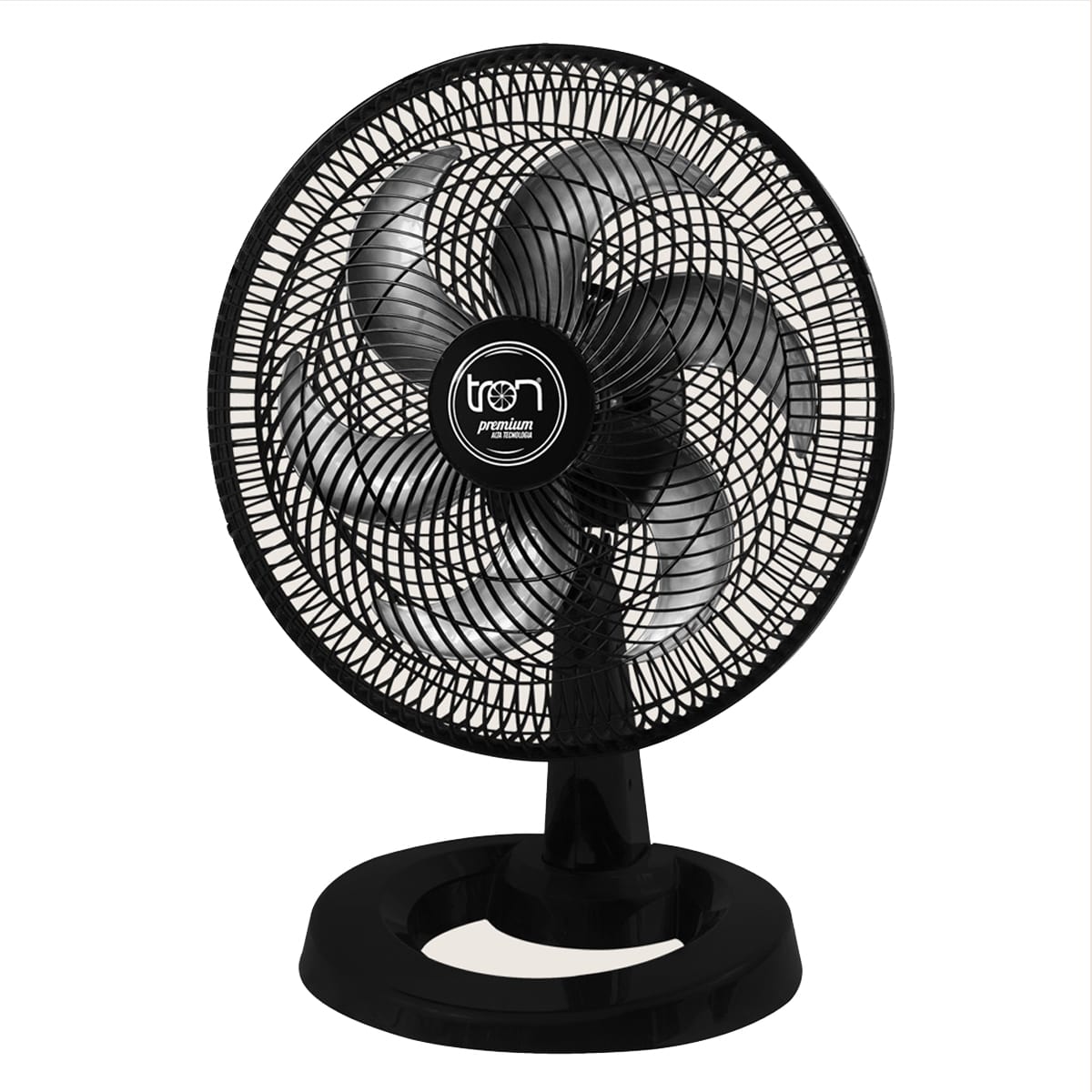 Ventilador De Mesa Oscilante 220V 130W 50Cm Preto Com Grade Preta Premium 5101-1245 - Tron Ventiladores