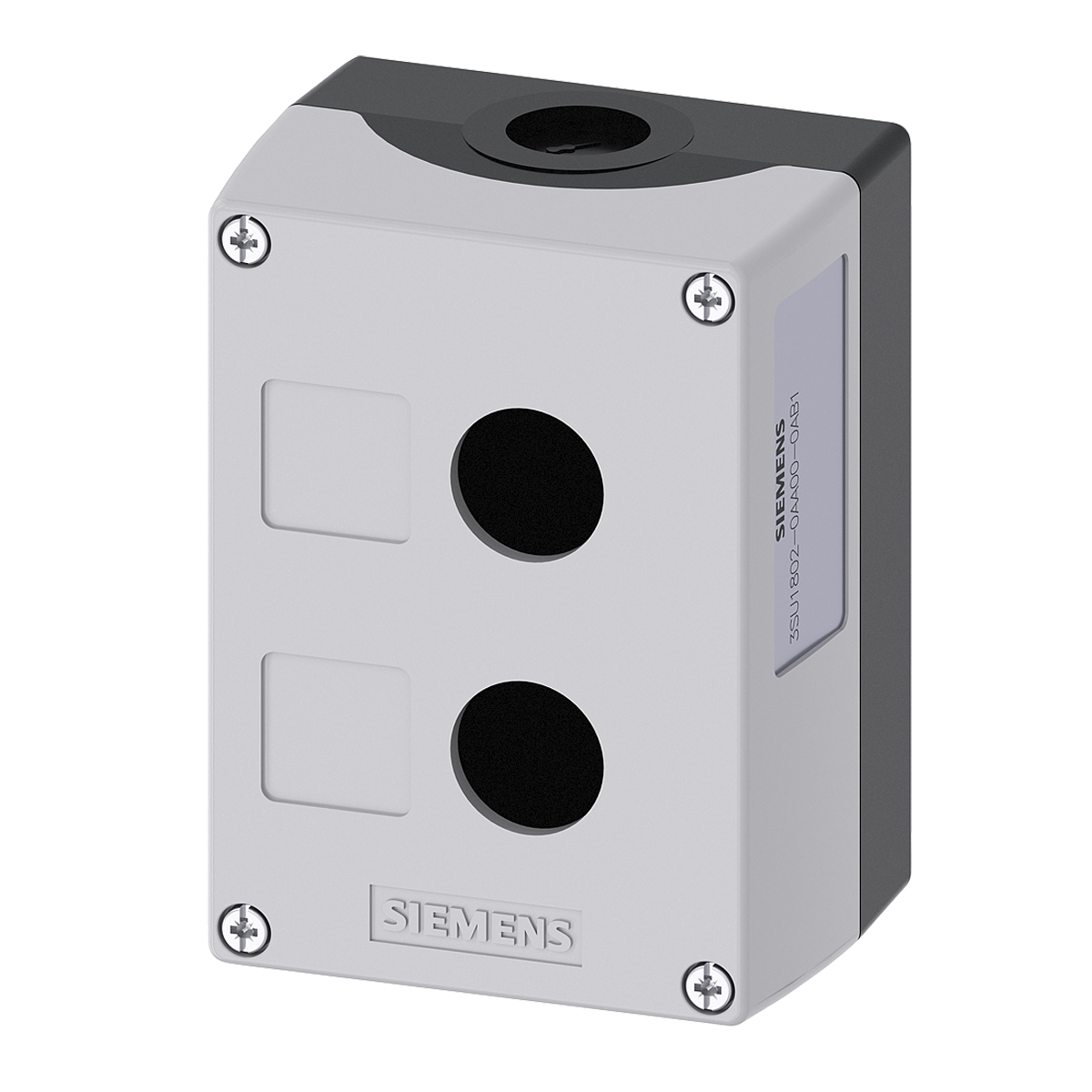 Botoeira Circular Plástica 2 Furos 22mm Cinza 3SU18020AA000AB1 Siemens