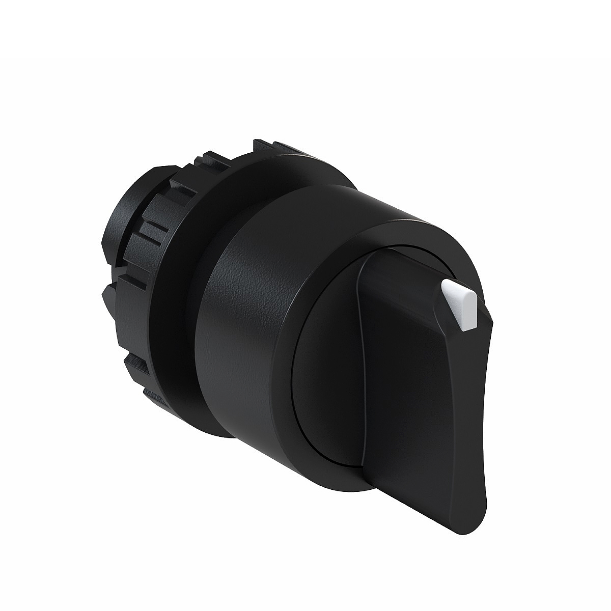 Comutador 3 Posições Com Retorno 45G Knob Curto Preto 22mm Ip66 Sem Flange CK3R45WH - WEG