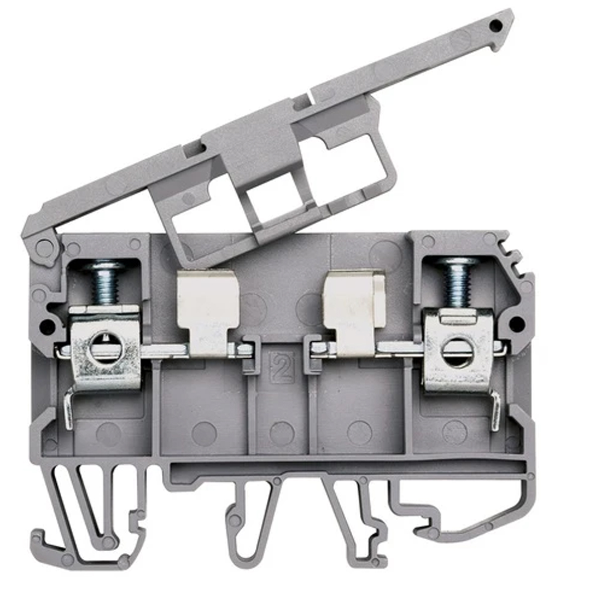 Conector Borne Passagem Porta Fusível 2 Conexões 6,00Mm 500V Cinza Weg