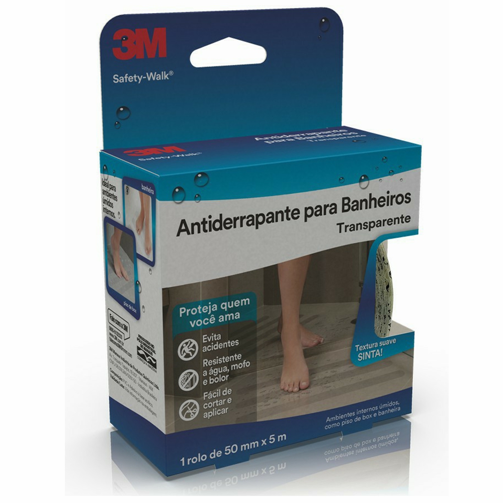 Fita Antiderrapante 50mm 5 Metros Transparente Safety Walk HB004384663 - 3M Do Brasil