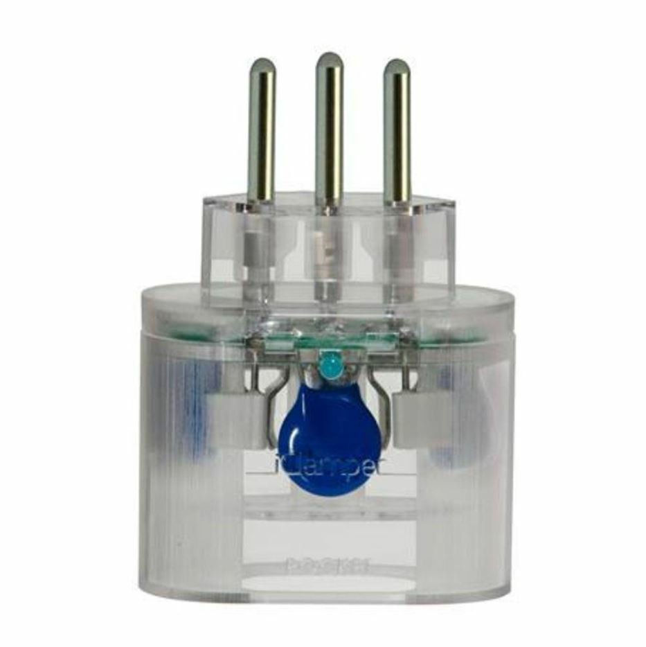 Plug Protetor Contra Surtos/Raios DPS 3 Pinos 10A Transparente - Clamper