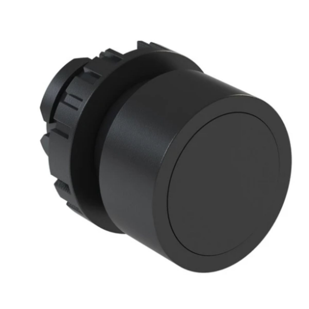 Botão Comando Pulsador Faceado Redondo 22Mm Plástico Preto - Weg