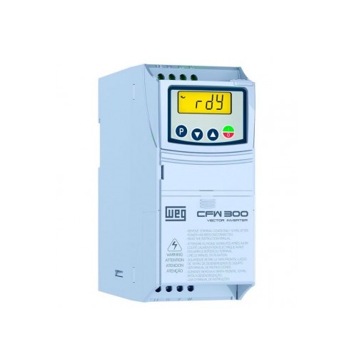 Inversor Frequência Monofásico 200-240V 50/60Hz 7,3A 1,5Kw CFW300A07P3S2NB20 - WEG