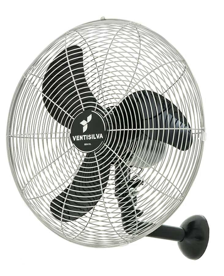 Ventilador Parede Venti50PC Bivolt 135W 50cm Grade Cromado/Preto - Ventisilva