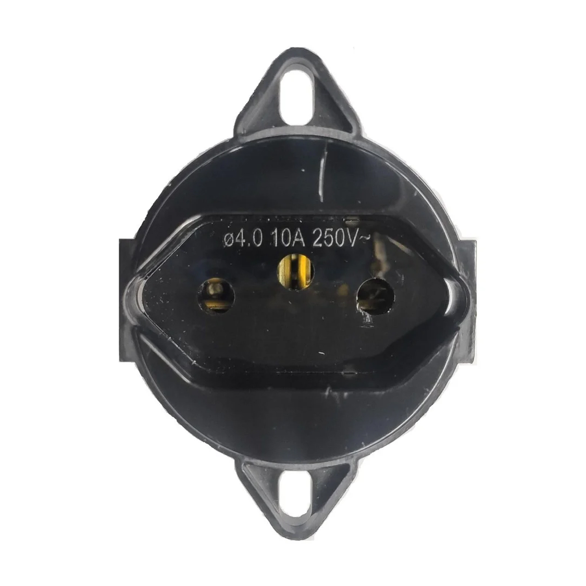 Módulo Tomada Redonda Piso 10A Sem Placa Preto - WEG