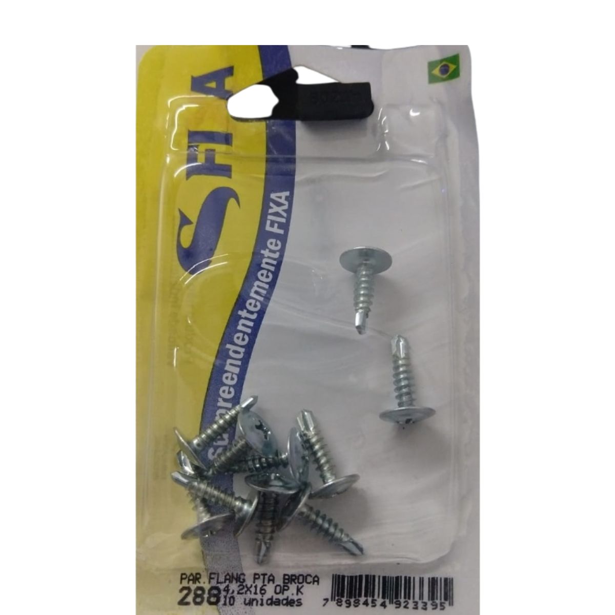 Cartela Parafuso Flangeado Pta Broca 4,2 X 25 - Sfixa