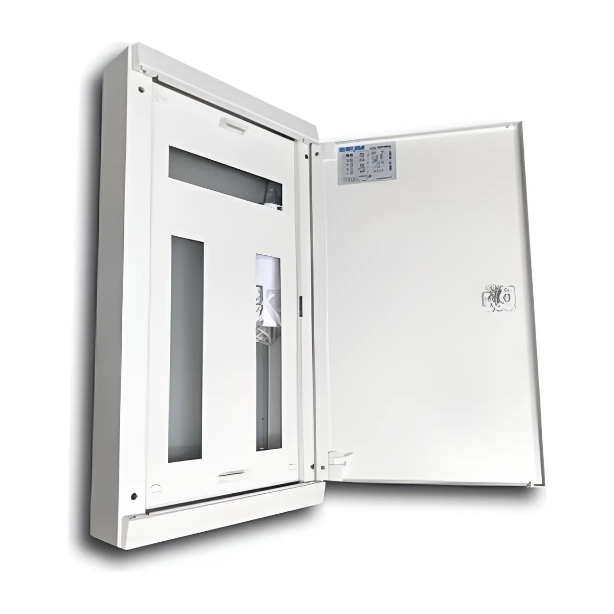 Quadro Distribuição Sobrepor Qds-34 34 Disjuntores 100A Branco Vertical - Brum