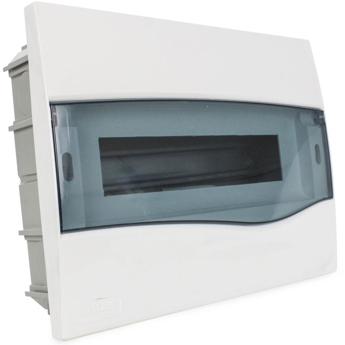 Centrinho Distribuição Embutir 12 Disjuntor Din Porta Transparente Sem Barramento BR12T - Brum