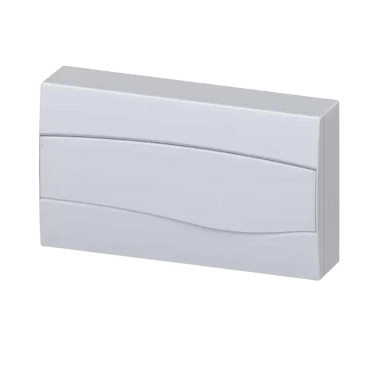 Centrinho Distribuição Branco Sobrepor Para 18 Disjuntores Din 248x426x74mm Porta Opaca Sem Barramento IP40 Brum