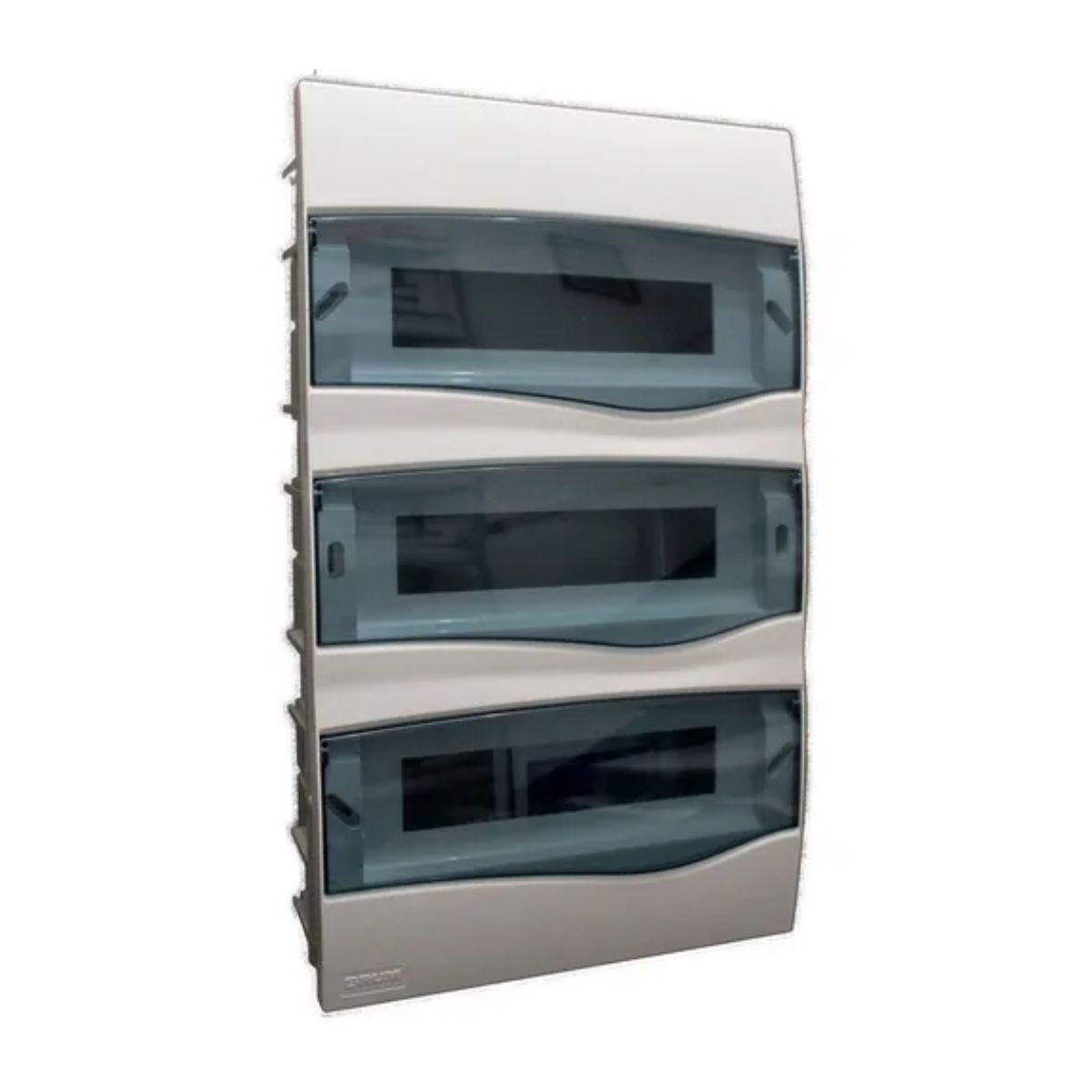 Centrinho Distribuição Embutir Para 36 Disjuntores Din Termoplástico Porta Transparente Sem Barramento Ip40 Branco Brum