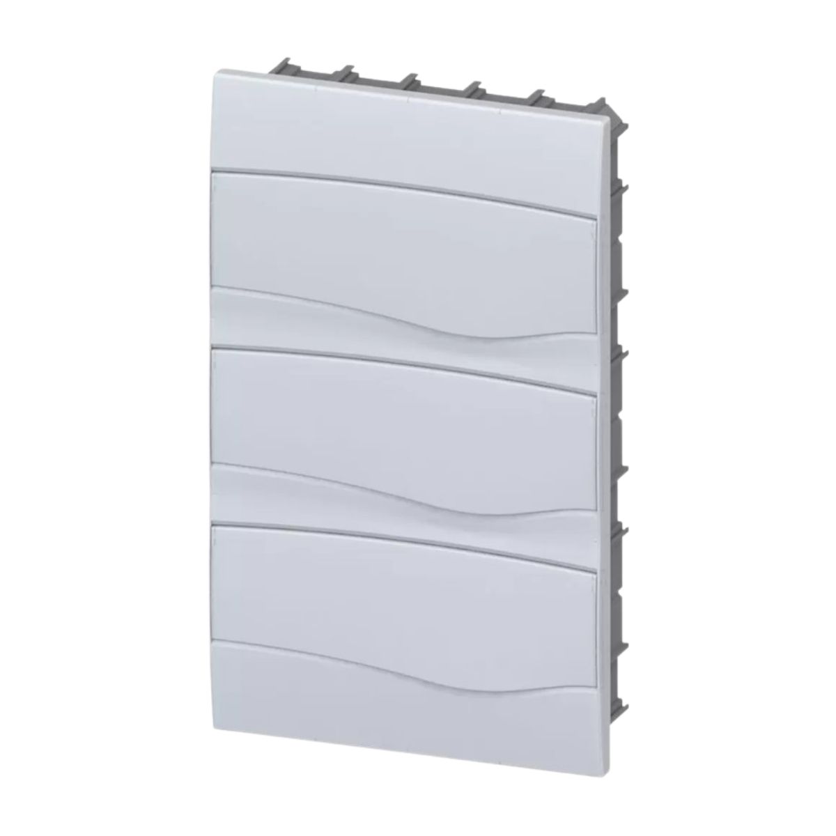 Centrinho Distribuição Embutir Para 48 Disjuntores Din Termoplástico Porta Opaca Sem Barramento Ip40 Branco Brum