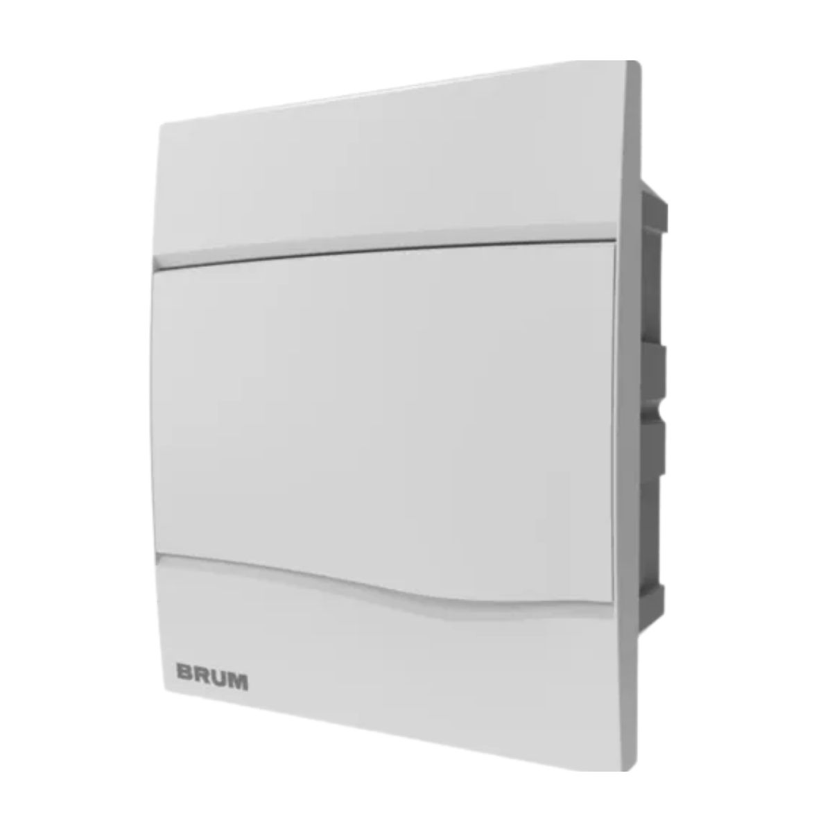 Centrinho Distribuição Embutir Para 5 Disjuntores Din Branco 17x14x7,6Cm Porta Opaca Sem Barramento IP40 Brum