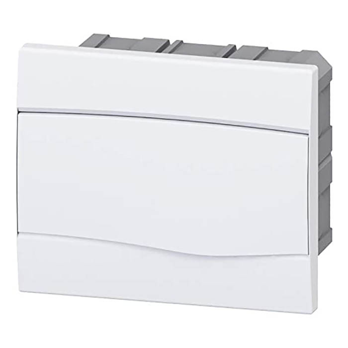 Centrinho Distribuição Embutir 9 Disjuntor Din Porta Opaca Sem Barramento Branco BR9B - Brum